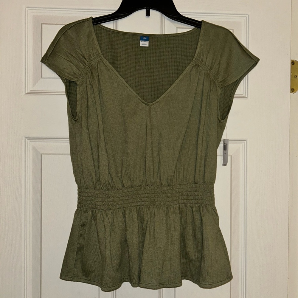 Old Navy Olive Green Blouse